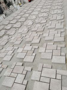 SH PIERRE Pierre Naturelle 602 Granit Stack Bond Français Motif Flammé Surface Machine Coupe Scié Bord Jardin Pavé Pavé - Product Image 3