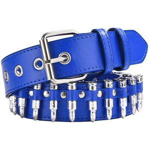 LQbelt 3,8 CM hombres mujeres PU cinturón bala remache decorativo accesorios diseño personalizado fábrica al por mayor moda Pin hebilla <span class=keywords><strong>cinturones</strong></span> - Product Image 6