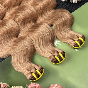 100% Virgin Human Hair #30 Honey Brown <b>Body</b> <b>Wave</b> Bundles Grade 12A Unprocessed Brazilian Remy Hair Extensions - Product Image 6