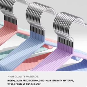 Lot de 10 cintres en métal en plastique trempé épaissi amélioré, antidérapants, sans trace, pour le séchage des vêtements, pour garde-robe, <span class=keywords><strong>magasin</strong></span> de vêtements - Product Image 3