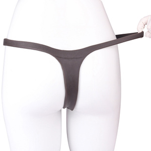FAAK Black Silicone Penis Extender <b>Tanga</b> Style Wearable Sleeve Soft Safe Male Pleasure Toy Enhancer for <b>Men</b> 18+ - Product Image 3