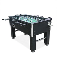 Usine directe 56 pouces noir adulte Football Football Table de jeu solide Durable avec des matériaux en plastique MDF jeu à la main Table de baby-foot
