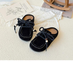 Sandales tongs pour filles, nouvelle collection été 2026, style coréen, pour enfants moyens et grands, avec perles et lacets, décontractées - Product Image 5