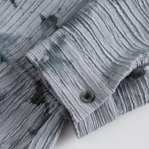 Abbigliamento di Marca all'Ingrosso Abito Chemisier Midi da Donna Personalizzato Primavera Estate 2024 in Rayon con Manica Corta, Bottoni, Stampa Integrale e Cintura - Product Image 6