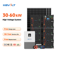 KEVOLT Hochspannungs-Hybrid-Solarwechselrichter mit Hochspannungsbatterie und Solarmodul-Set 30-50kW Komplettes Solarsystem