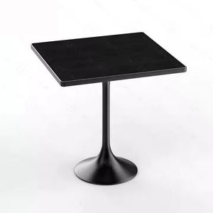 مطعم تجاري حديث على الطراز الأسود متجر حلويات تفكيك مقهى رخامي صناعي - Product Image 4