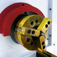Mesin Bubut CNC Horizontal CK6140, Otomatis, Tugas Berat, Pemotong Kayu/Logam, Motor Spindle 7.5kW, Kontrol FANUC, Pembubutan Planar