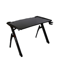 Bureau de jeu en métal en promotion, table d'ordinateur de bureau au design moderne et épuré 110x60x75cm