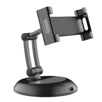 Lipat Portable Desktop Berdiri Adjustable Tinggi dan Sudut Ponsel Pemegang untuk Logam Aluminium Tablet Berdiri