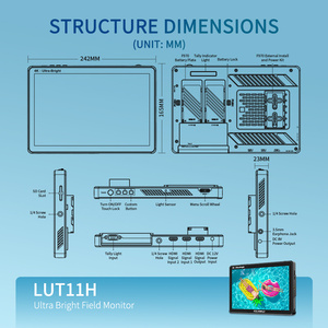 FEELWORLD LUT11H 10,1 "2000nit IPS Cámara Monitor 4K HDMI 3D LUT Pantalla táctil HDR Monitor <span class=keywords><strong>de</strong></span> campo profesional - Product Image 6