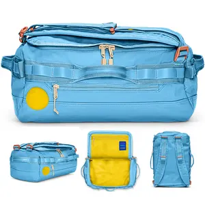 Sport Luggages Travel Duffle Bag Backpack For Women Camping Hiking Travelling Bag Blue Gym Duffel Bag With Shoe Compartment