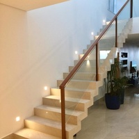 Poteau de balustrade en verre trempé en acier inoxydable pour piscine, balcon, escalier - Conception sans cadre, résistant à la rouille