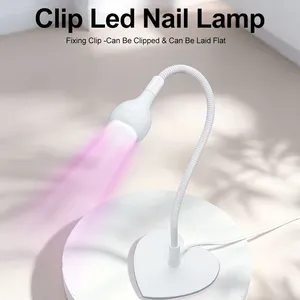 เครื่องอบเล็บยูวี LED ขนาดเล็กแบบตั้งโต๊ะ สำหรับเจลขัดเงา อบแห้งได้ 360 องศา หมุนได้สองด้าน ได้รับการรับรองมาตรฐาน CE แบบพกพา ใช้พอร์ต USB เหมาะสำหรับร้านทำเล็บ - Product Image 2