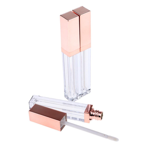 Tubes de brillant à lèvres 9,5 ml à marque privée, grands pinceaux, contenants cosmétiques pour brillant à lèvres, tubes carrés de luxe pour fard à joues liquide et huile à lèvres - Product Image 3
