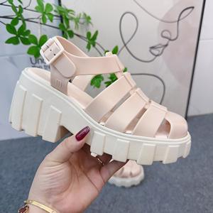 <span class=keywords><strong>Melissa</strong></span> <span class=keywords><strong>รองเท้า</strong></span><span class=keywords><strong>ผู้หญิง</strong></span>วินเทจโรมัน<span class=keywords><strong>รองเท้า</strong></span>ส้นสูง - Product Image 3