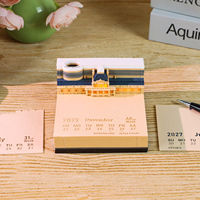 Bloc-notes 3D personnalisé, calendrier, bloc-notes Le Louvre, marque-page, ensemble de papeterie, décoration de bureau, souvenir, cadeau de Noël, cadeau d'anniversaire