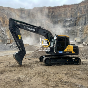 Excavatrice Volvo ec140 d'occasion, moteur D3.8E, 14 tonnes, pelle médiatine de taille moyenne, certificat CE EPA, puissance 79,4 kW, marque coréenne ec120 ec160 - Product Image 1