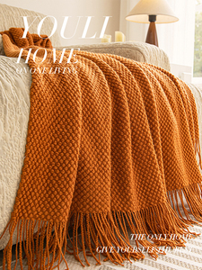 Manta Nórdica Youli para Oficina, Hotel y Alojamiento, Manta para Siesta, Chal, Toalla, Pie <span class=keywords><strong>de</strong></span> Cama, Camping, Color Sólido, para Sofá - Product Image 2