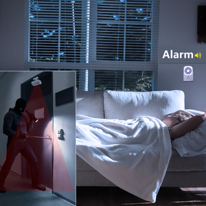 Système d'<span class=keywords><strong>alarme</strong></span> intelligent sans fil à détection de mouvement infrarouge en ABS, nouveau design 2023, portée de 70 m, 38 sonneries pour la sécurité domestique - Product Image 6