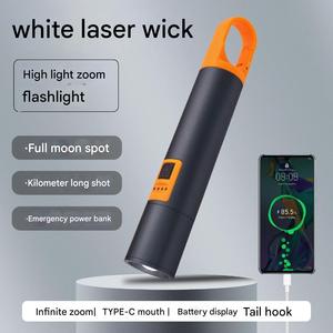 Mini Xách Tay Zoomable Độ Sáng Cao Torch Ánh Sáng Ngoài Trời Câu Cá Không Thấm Nước Cắm Trại Làm Việc Ánh Sáng Dài Khoảng Cách LED Đèn Pin - Product Image 4