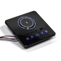 Haut-parleurs de canapé multifonctions à écran tactile, charge sans fil, charge Type-C, charge USB, AUX, accessoires de meubles intelligents, audio