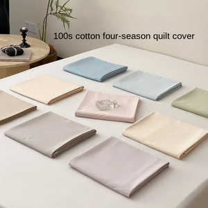 <span class=keywords><strong>Funda</strong></span> de Edredón Individual de Estilo Moderno, 100% Algodón de Fibra Larga, Color Sólido para Todas las Estaciones, Antiácaros, 200 Hilos - Product Image 5