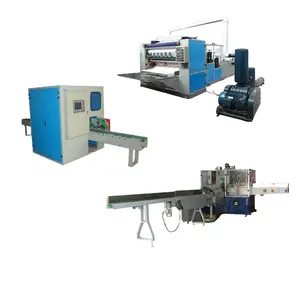 Automatic package equipment embossing facial tissue interfold machine
