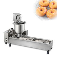 Machine à beignets électrique automatique Reyes à 4 rangées 110V/220V Mini pour boulangerie, capacité 500-800, garantie 1 an, pour la friture