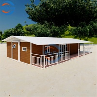 Maison conteneur modulaire préfabriquée extensible WinFair à faible coût, 40 pieds, de luxe et moderne, pour zone de réception / bureau de jardin
