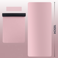 Tapis de yoga SHENGDE multicolores de haute qualité, personnalisés, avec grip vert, en PU écologique, polyuréthane, caoutchouc naturel pas cher, OEM/ODM, tapis de Pilates