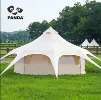 Camping extérieur coton maison Yourte 8 personnes ronde indienne luxe yourte cirque octogonale imperméable camp Grande tente familiale