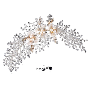 New Silver red Crystal Bride <span class=keywords><strong>Tiara</strong></span> crown diademi da sposa Head Jewelry Diadem fasce diademi <span class=keywords><strong>e</strong></span> corone matrimonio per le donne - Product Image 1