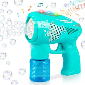 Pistola a bolle a buon mercato Light-Up Bubble Mini Gun Shooter Bubble Gun Toy Machine per bambini ragazzi ragazze regali per feste di compleanno