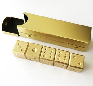 Ensemble de dés du MDN en alliage d'aluminium à 6 faces en métal avec boîte de rangement pour affichage uniquement - Product Image 2