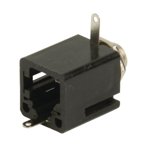 Conector Mono Hembra de 6.35mm, Negro, para Dispositivos de Audio - Product Image 1