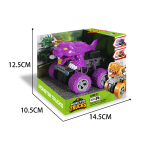 Nuovi Giocattoli per Bambini QS: Auto Cartoon con Animali, Camion Acrobatici in Plastica Colorata, <span class=keywords><strong>2</strong></span> Stili Assortiti, Veicoli a Frizione per Bambini - Product Image 4