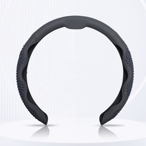 Funda de silicona para volante de coche de cuero antideslizante resistente al desgaste Instalación universal a presión Compatible con los modelos A5 A6 - Product Image 2