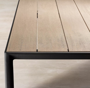Ensemble de mobilier de jardin moderne pour hôtel, restaurant, patio, balcon : Table 8 places avec chaises en aluminium - Product Image 3