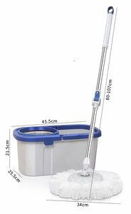 High Quality Automatic Dehydration Lightweight Wet/Dry Hand-Free Design 360 Degree Rotating Steel Pole Floor Cleaning <strong>Mop</strong> <strong>Bucket</strong> - Product Image 2