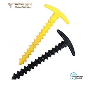 Camping Tent Pegs & Mallets Plastic <b>Screw</b>-in Design for <b>Secure</b> Tent Stakes - Product Image 3