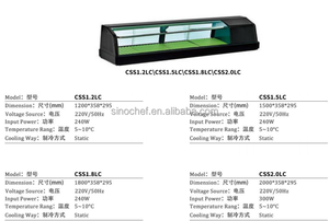 <span class=keywords><strong>Vitrine</strong></span> réfrigérée pour sushis commerciaux, refroidisseur, congélateur, réfrigérateur, <span class=keywords><strong>vitrine</strong></span> pour sushis de restaurant, prix d'usine bon marché à vendre - Product Image 3