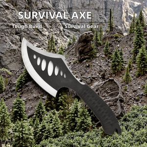 Camping Hachette Outils Tactique Survie Pick Ice Battle Camping <span class=keywords><strong>Hache</strong></span> <span class=keywords><strong>Hache</strong></span> avec Corde en Nylon Paracord Cordon Poignée Tomahawk - Product Image 6