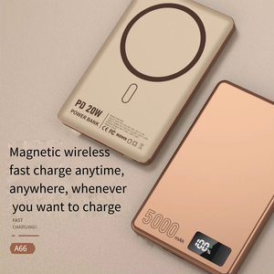 <span class=keywords><strong>REMAX</strong></span> MP-5 พาวเวอร์แบงค์ 5000mAh 15W ชาร์จไร้สายแม่เหล็ก PD20W ชาร์จเร็ว ดีไซน์โลหะบางเฉียบ - Product Image 4