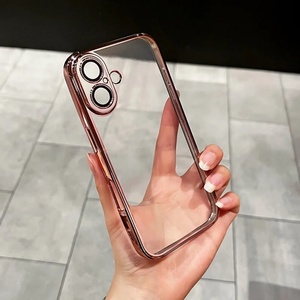 เคสใสแข็งแบบมีแผ่นป้องกันกล้อง ผลิตจากวัสดุ PC สำหรับ iPhone 16 Pro Max 15 Plus 14 13 12 11 XR XS Max - Product Image 6