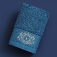 Super Water Absorption Modern Style Cotton Hand Towel Solid Color Personal Use Bath Cotton Towels