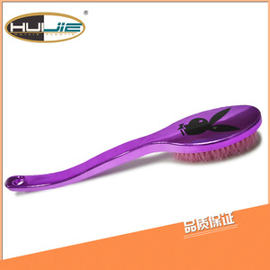 Huijie Plastic <b>Bath</b> <b>Brush</b> 38x7x4cm Purple Soft Bristle Long Handle <b>Back</b> Scrubber Massage <b>Brush</b> <b>For</b> Adults - Product Image 1