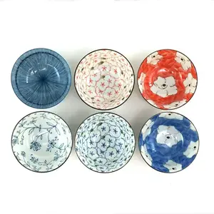 陶瓷鸡肉沙拉碗大型瓷器定制印花釉彩碗