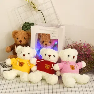 Schlussverkauf buntes Teddybär-Spielzeug Plüschhemd kleiner Pullover Bär Puppe Geburtstagsgeschenk Mädchen Umarmungsbär Kinder-Spielzeug für Kinder