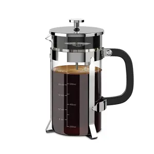 Profesyonel kahve makinesi 34 Oz el filtresi fransız basın ev ofis OEM ev bulaşık makinesinde yıkanabilir fransız basın