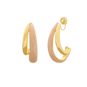 महिलाओं की ग्रीष्मकालीन कोरियन शैली धातु सी के आकार की बालियां ताजा मीठे मीठे मीठे छोटे मिश्र धातु के हीरा फैशनेबल मच्छर कॉइल कान क्लिप - Product Image 5